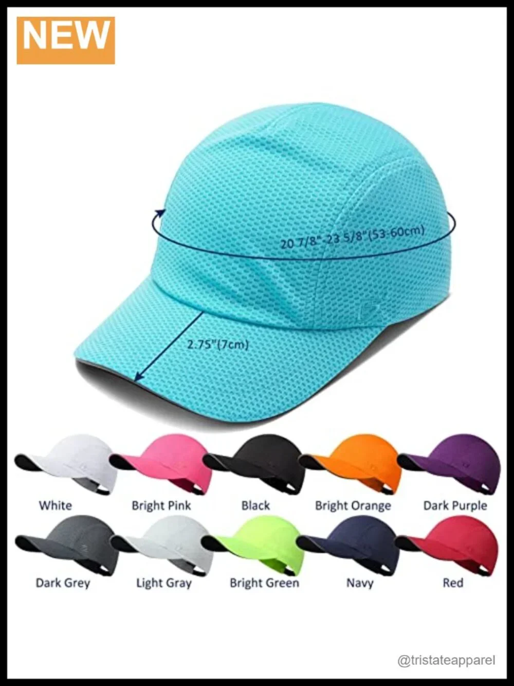 Women's Running Cap Lightweight Mesh Hat Reflective Performance Sports